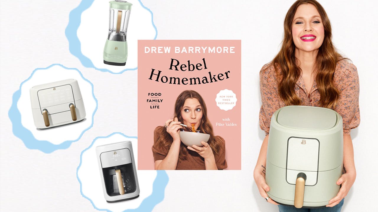 Drew Barrymore's gorgeous, in-demand air fryer is down to just $69